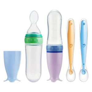 PandaEar Baby Food Dispenser & Silicone Spoon Set
