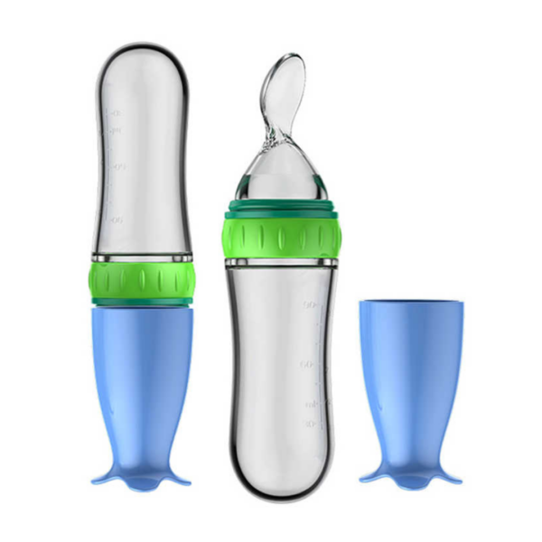 PandaEar Baby Food Dispenser & Silicone Spoon Set