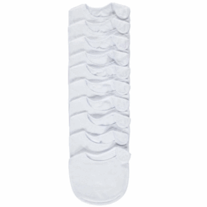 All-White Baby Bib