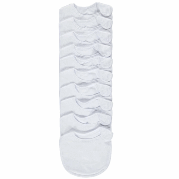 All-White Baby Bib