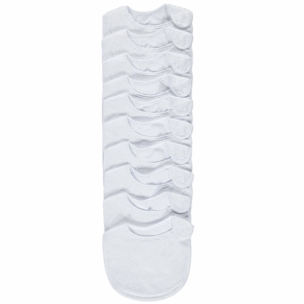 All-White Baby Bib