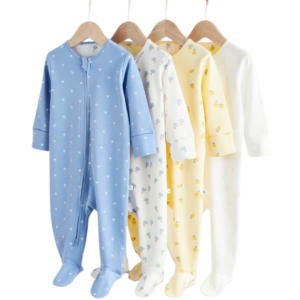 Essential 4pk Infant Sleepsuits