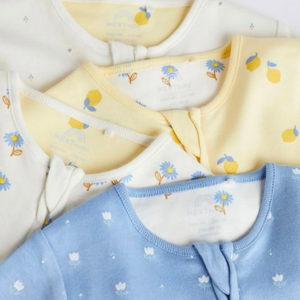 Essential 4pk Infant Sleepsuits